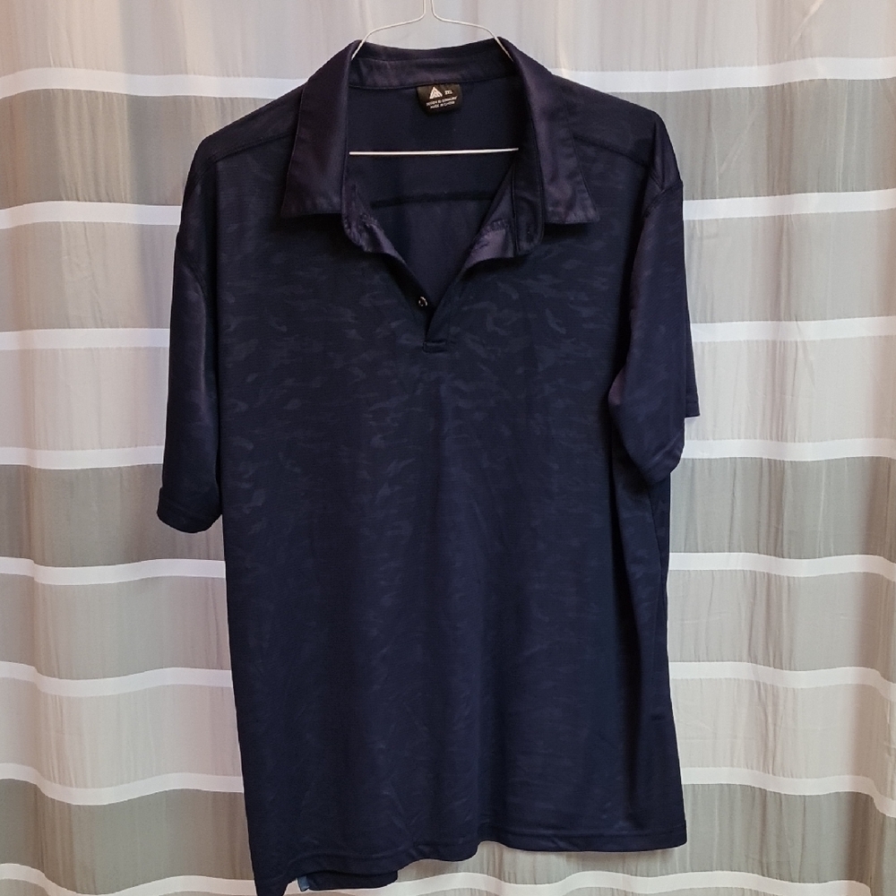 5/$15 Navy Polo Shirt for Men 2XL GUC